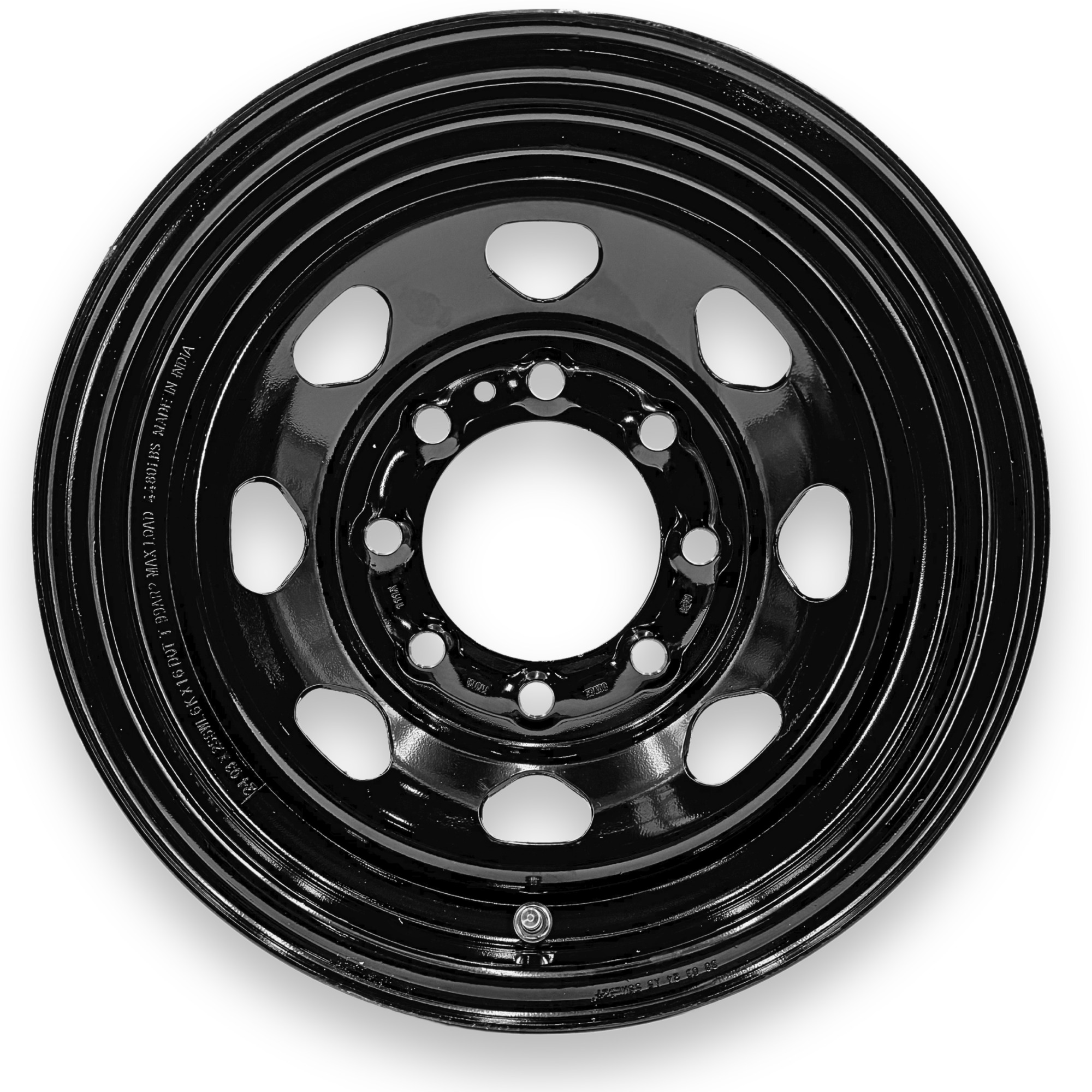 Steel Master 16x6 8 on 6.5 Bolt Eight Spoke Black